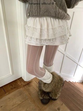 curling knit sweater