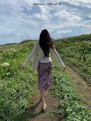 velvet fishtail skirt