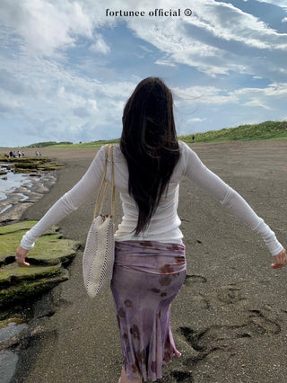 velvet fishtail skirt