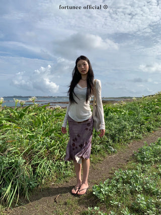 velvet fishtail skirt