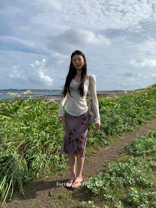 velvet fishtail skirt