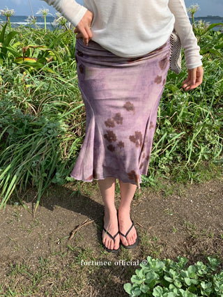 velvet fishtail skirt