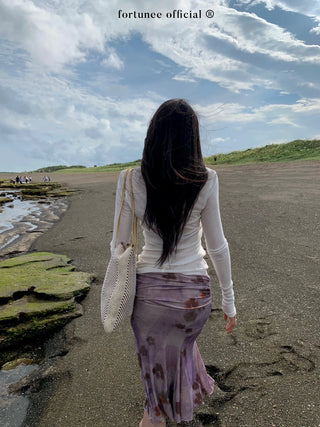 velvet fishtail skirt