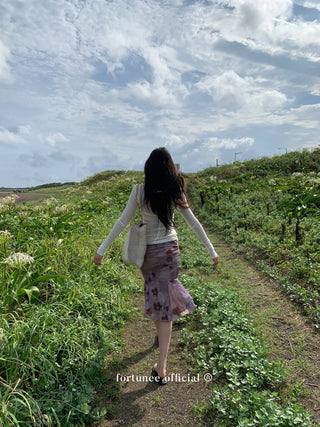 velvet fishtail skirt