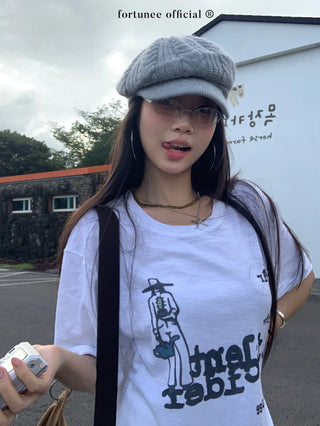 snowflake cotton tee