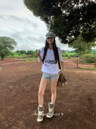 snowflake cotton tee