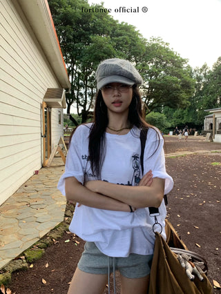 snowflake cotton tee