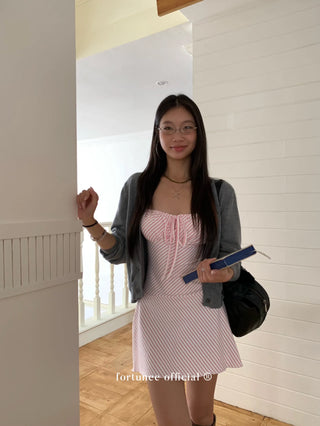 striped spaghetti dress