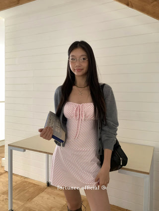 striped spaghetti dress