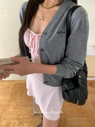 striped spaghetti dress