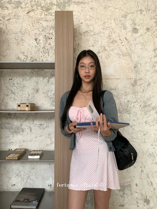 striped spaghetti dress