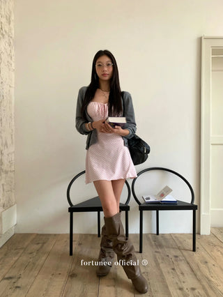 striped spaghetti dress