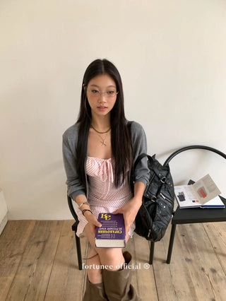 striped spaghetti dress