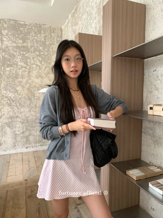 striped spaghetti dress