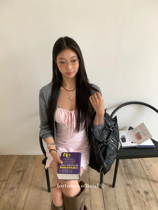 striped spaghetti dress