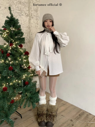 lantern lace-up shirt