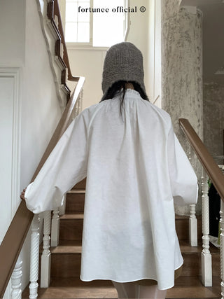 lantern lace-up shirt