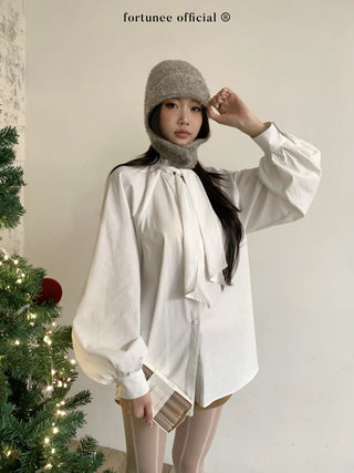 lantern lace-up shirt