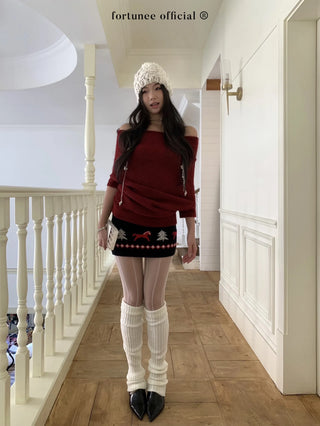 pony knit skirt