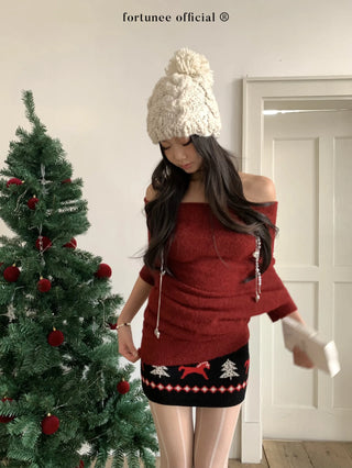 pony knit skirt