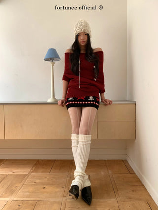 pony knit skirt