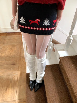 pony knit skirt