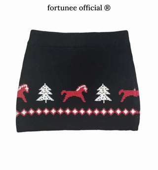 pony knit skirt