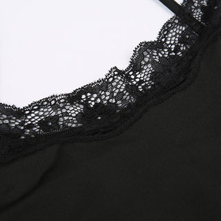 Slim lace suspender dress