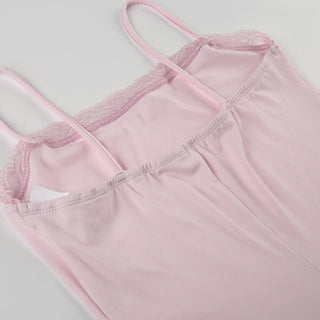 Slim lace suspender dress