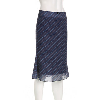 Stripe chiffon skirt
