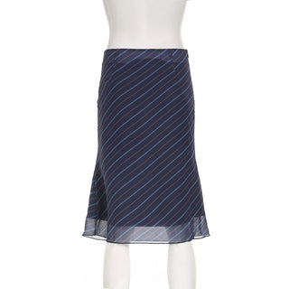 Stripe chiffon skirt