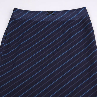 Stripe chiffon skirt