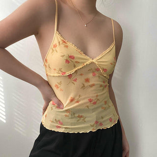 Slim floral vest