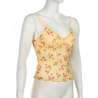 Slim floral vest