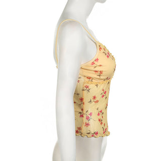 Slim floral vest
