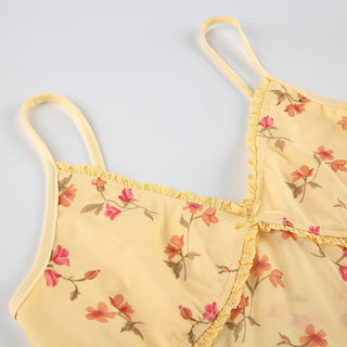 Slim floral vest