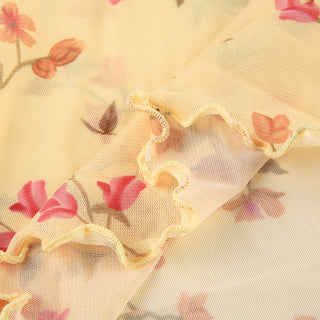 Slim floral vest