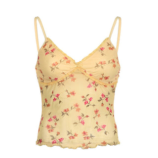 Slim floral vest