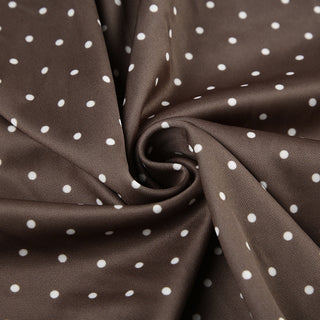 Polka dot V-neck hip skirt