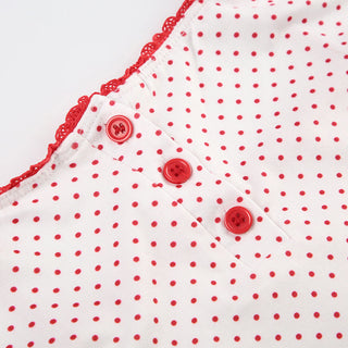 Polka dot slim top