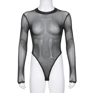Yarn net see-through top
