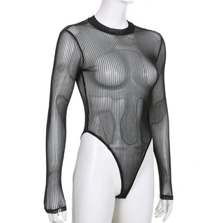 Yarn net see-through top