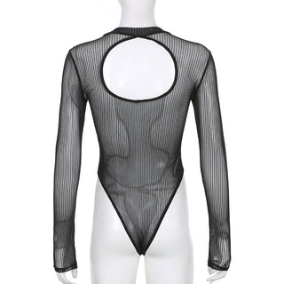 Yarn net see-through top