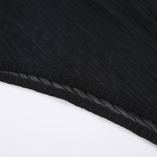 Yarn net see-through top