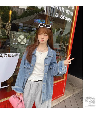 Korean slim -fit long-sleeved top