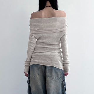 Slim off-shoulder top
