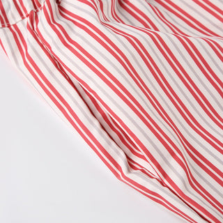 Striped lace design loose trousers