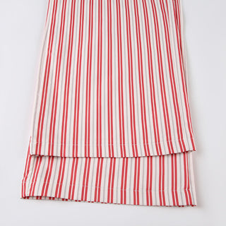 Striped lace design loose trousers