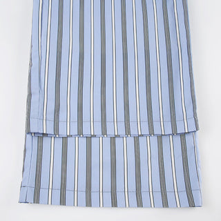 Striped lace design loose trousers
