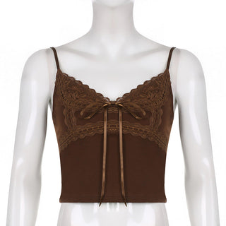 Low-cut solid color slim vest